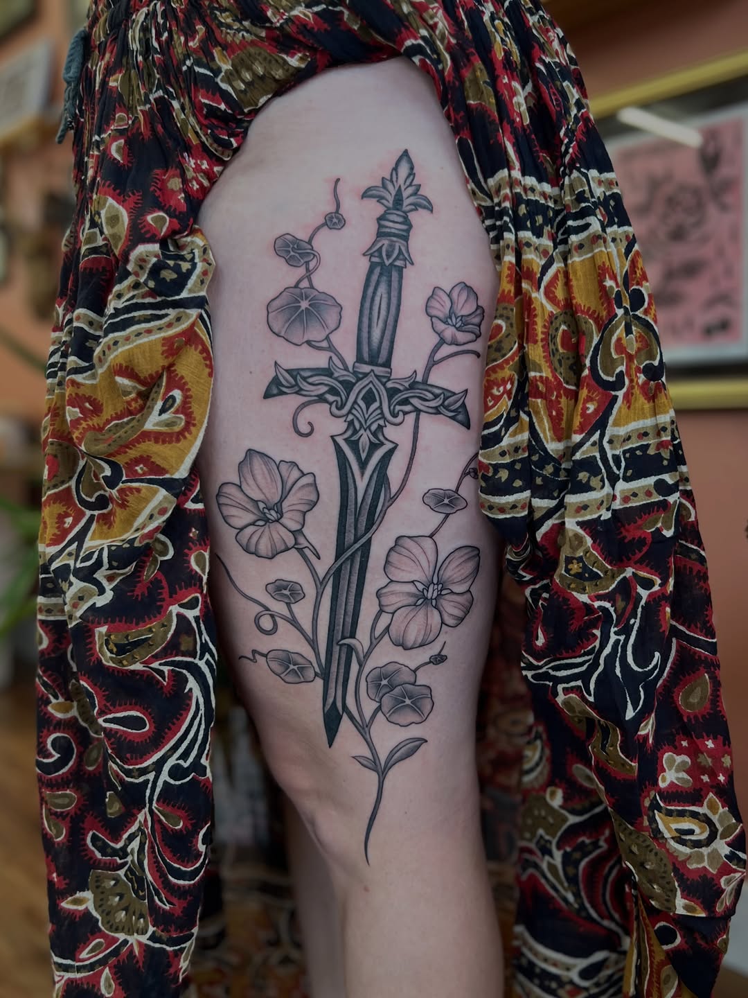 Tattoo by @brookeesutter — black_and_grey, fine_line