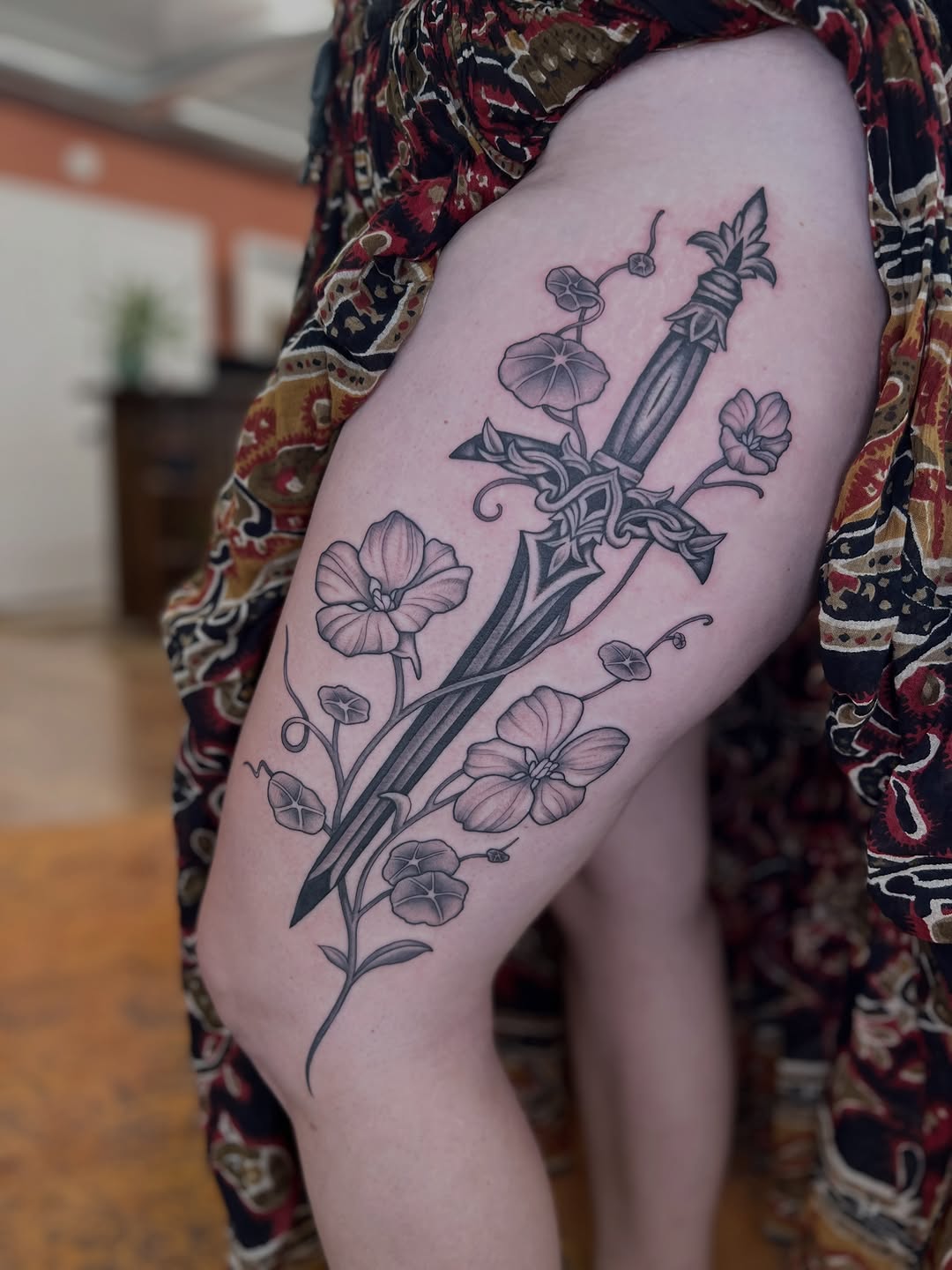 Tattoo by @brookeesutter — black_and_grey, fine_line