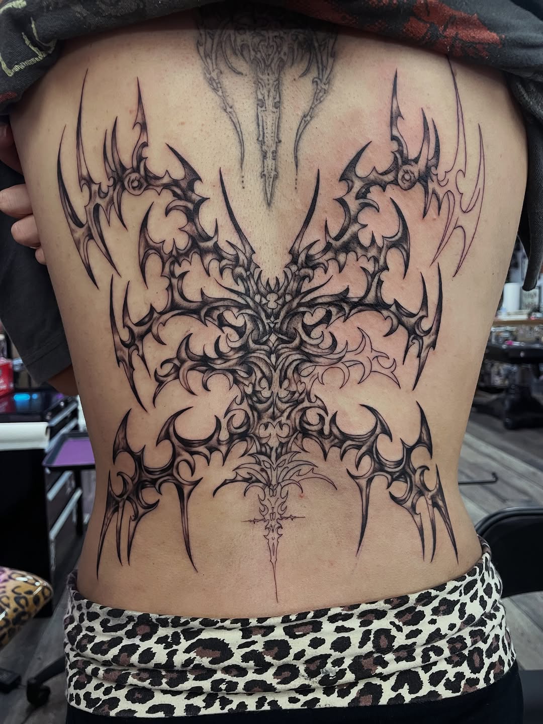 Tattoo by @tattoomebella — blackwork, ornamental