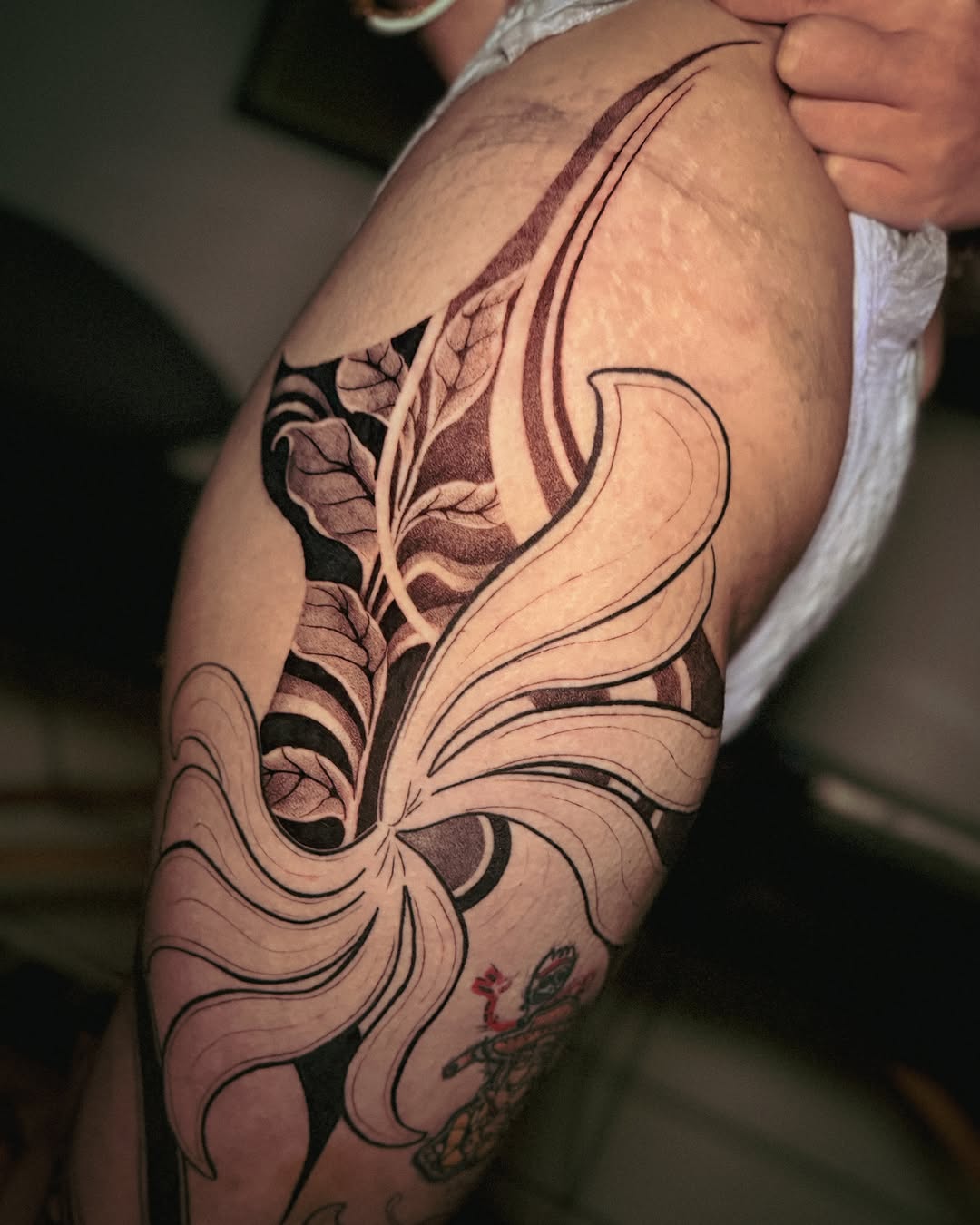 Tattoo by @marytattooing — black_and_grey, ornamental