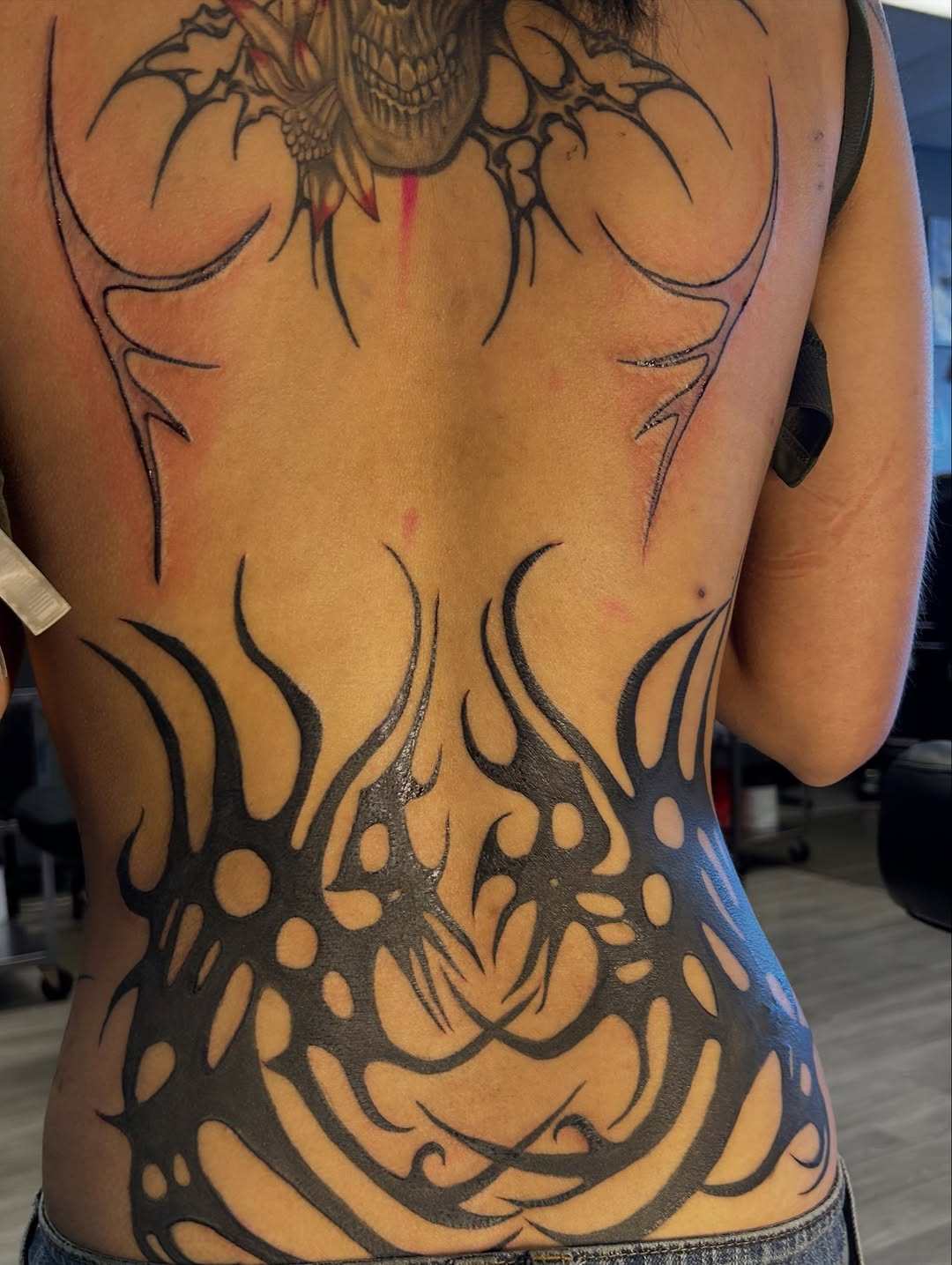 Tattoo by @enemytattoo — tribal, blackwork