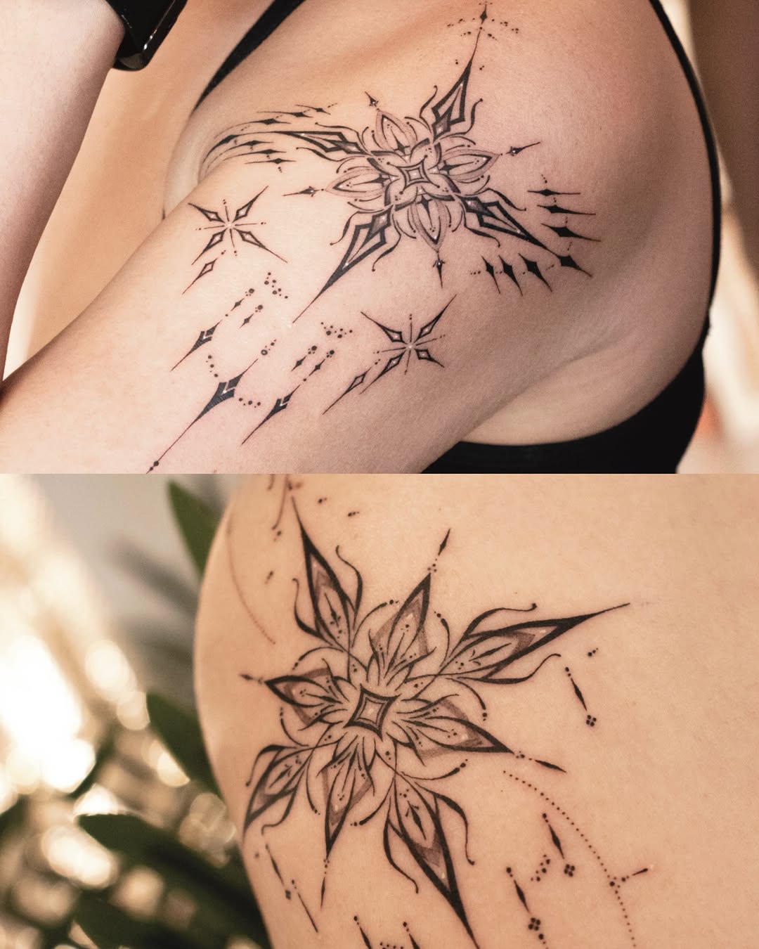 Tattoo by @sil_ornament โ fine_line, geometric