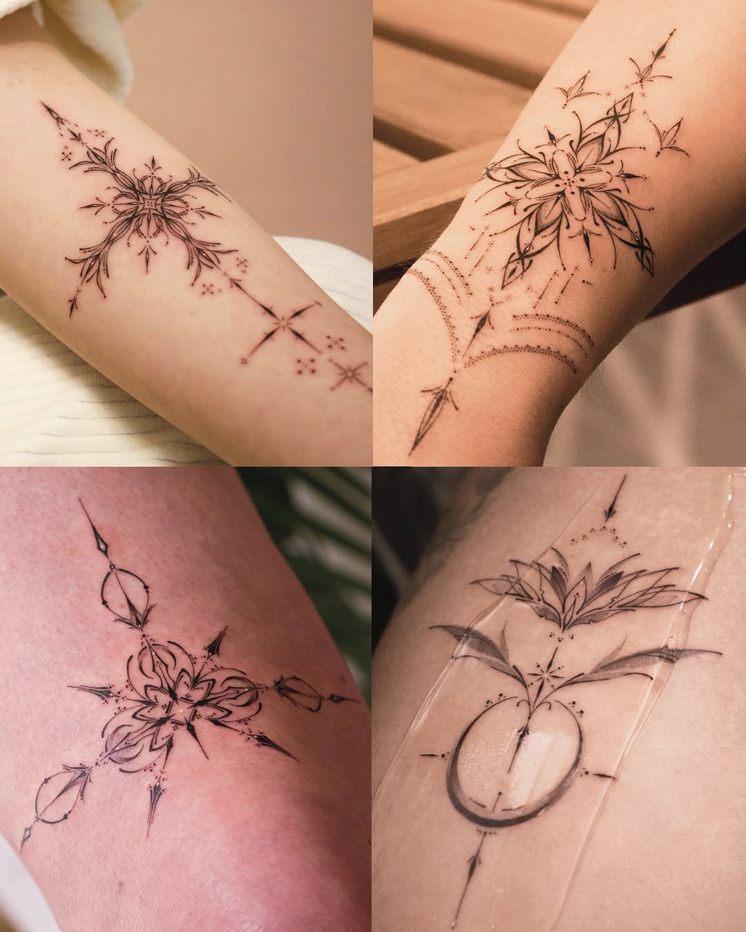 Tattoo by @sil_ornament โ fine_line, dotwork