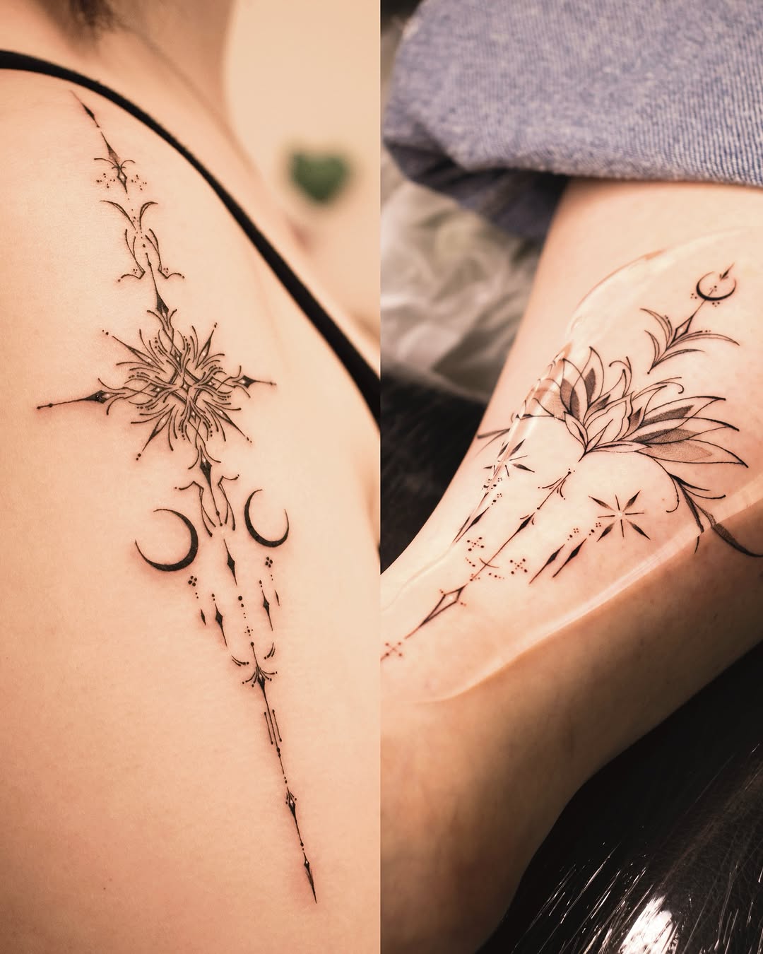 Tattoo by @sil_ornament โ fine_line, ornamental