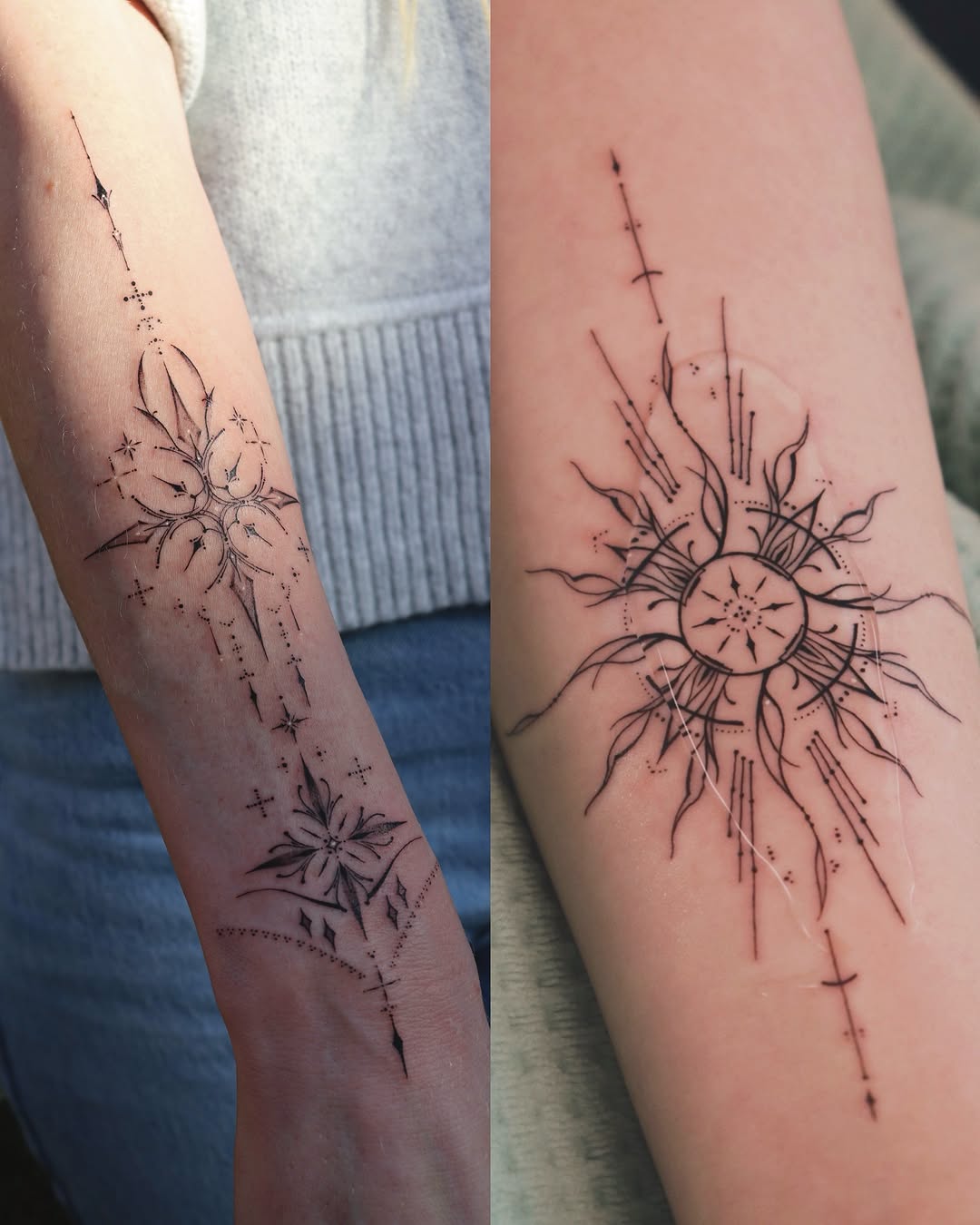 Tattoo by @sil_ornament โ fine_line, geometric