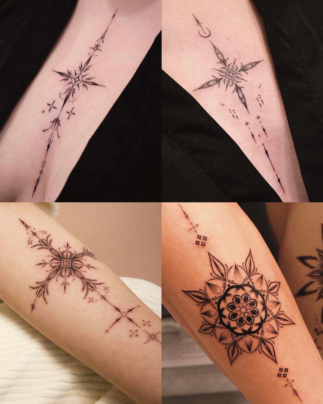 Tattoo by @sil_ornament โ fine_line, geometric