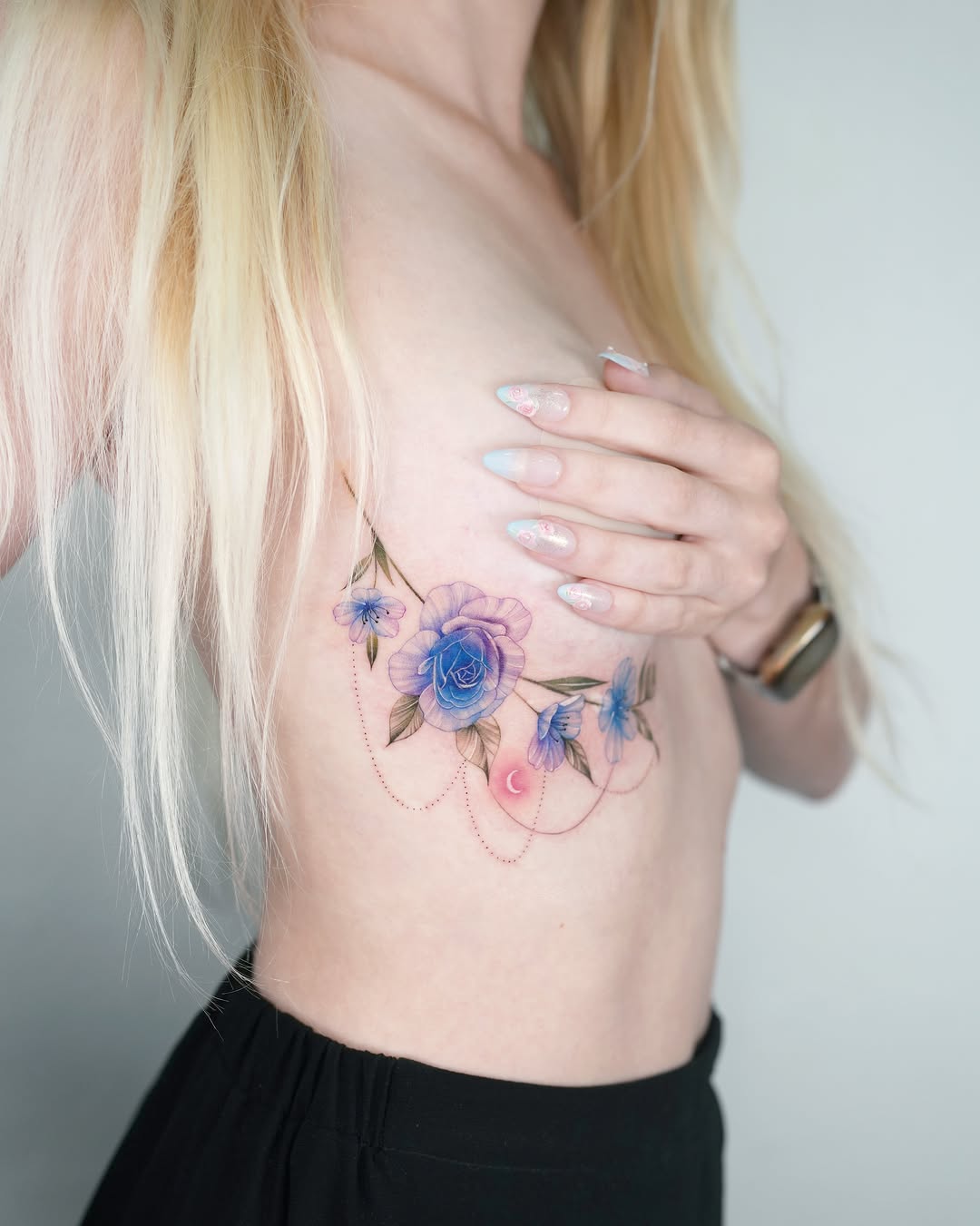 Tattoo by @siren_ink — fine_line, watercolor