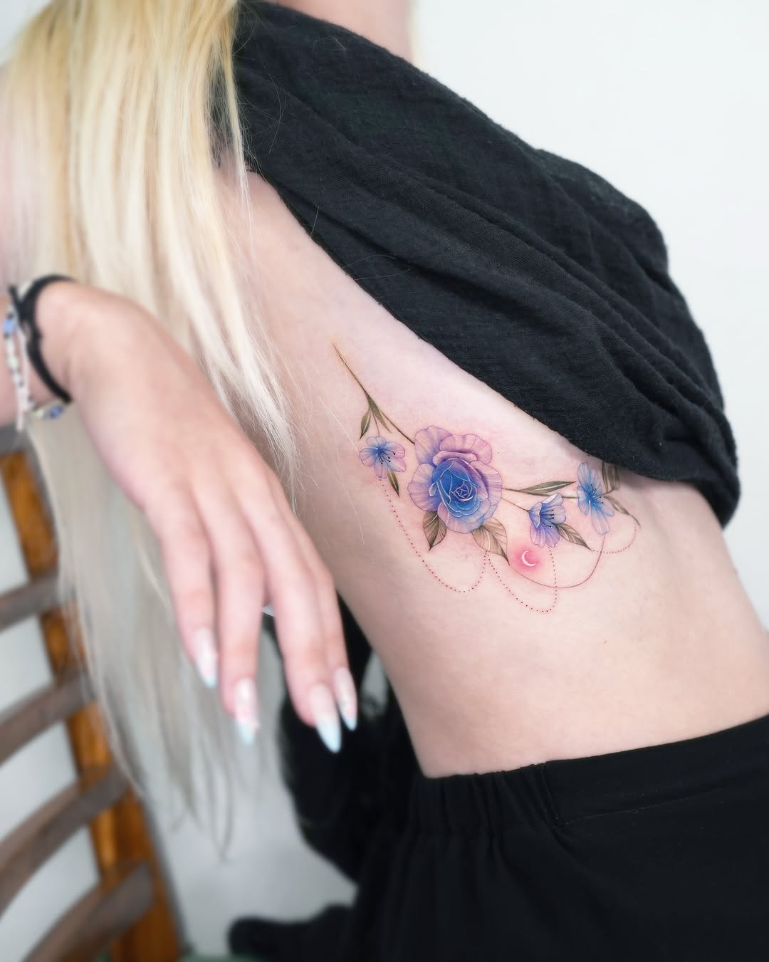 Tattoo by @siren_ink — fine_line, watercolor