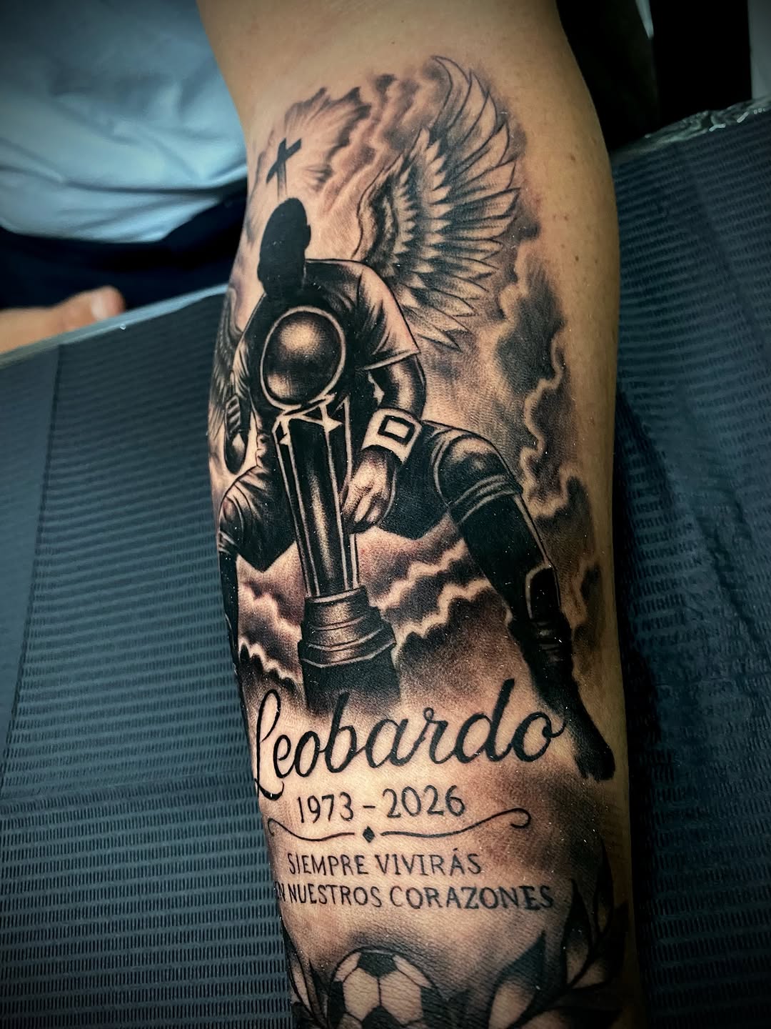 Tattoo by @aifos_arts94 — realism, lettering_script