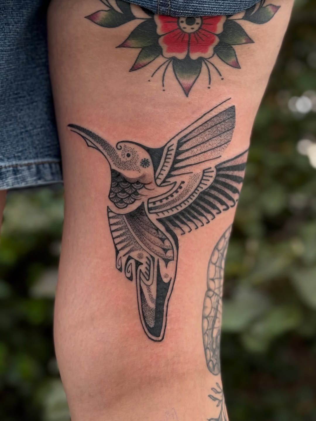 Tattoo by @london_on_the_tatts β black_and_grey, dotwork