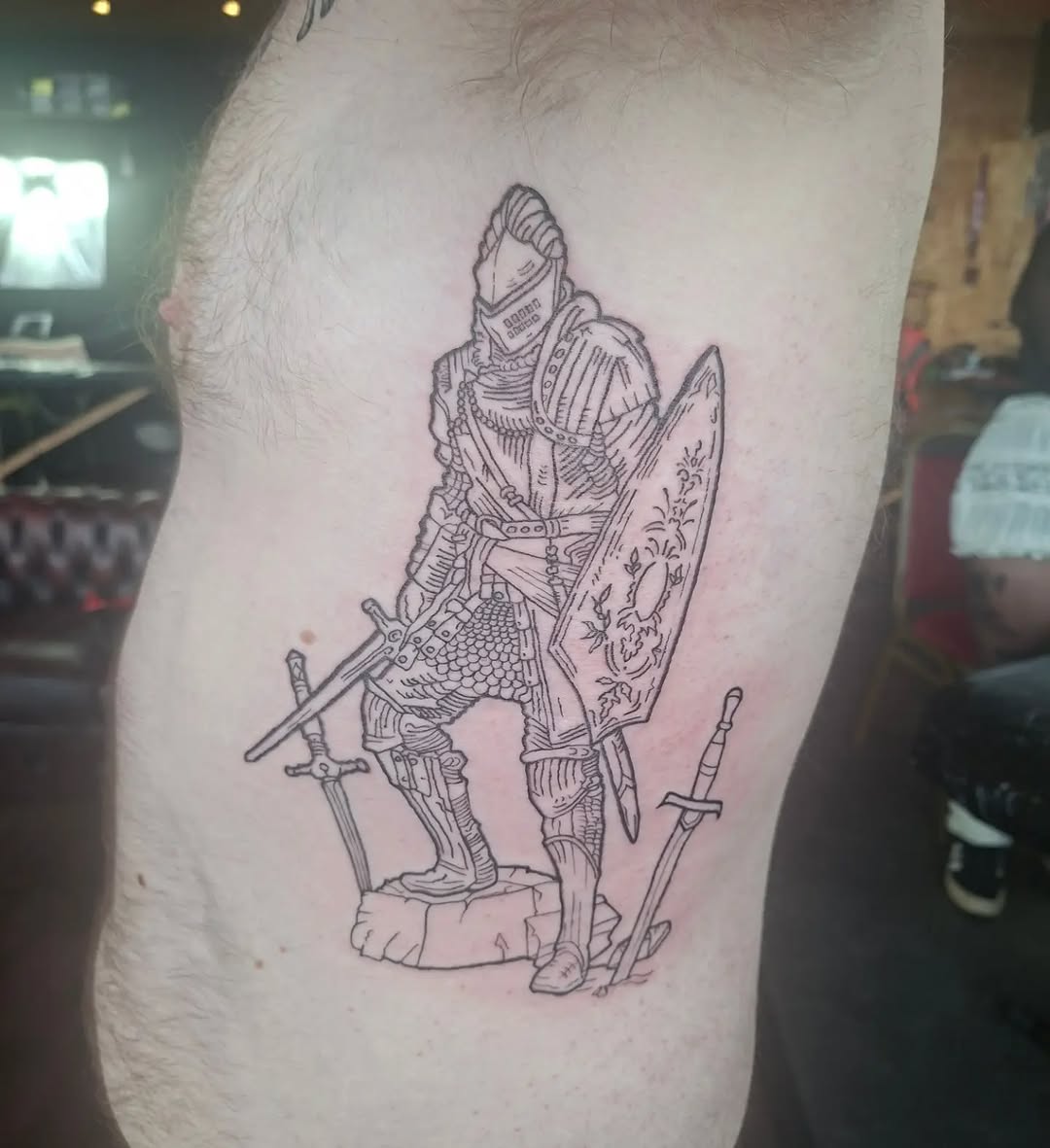 Tattoo by @gemthetattooedlady — illustrative, sketch