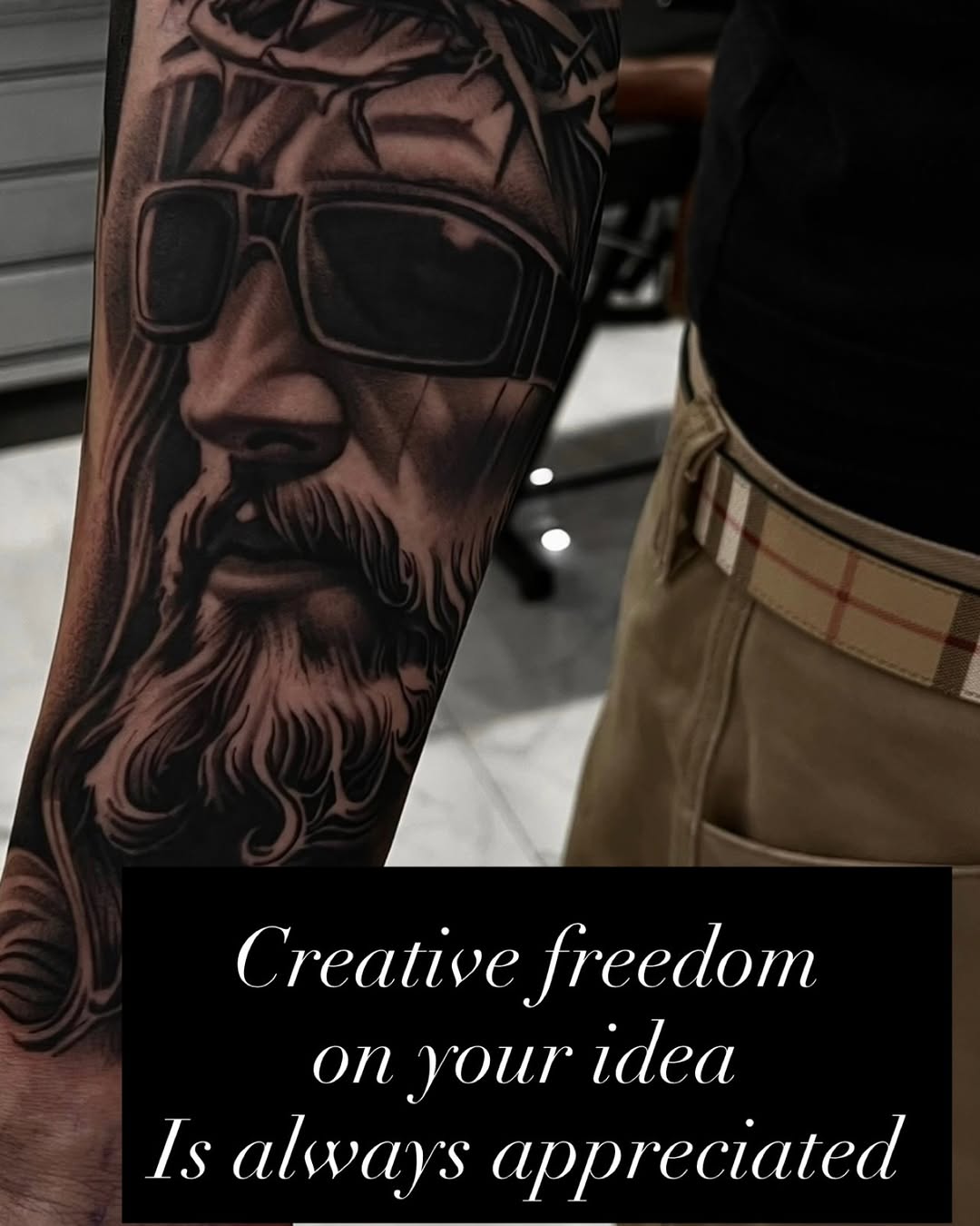 Tattoo by @alfredoadametattoo — realism, black_and_grey