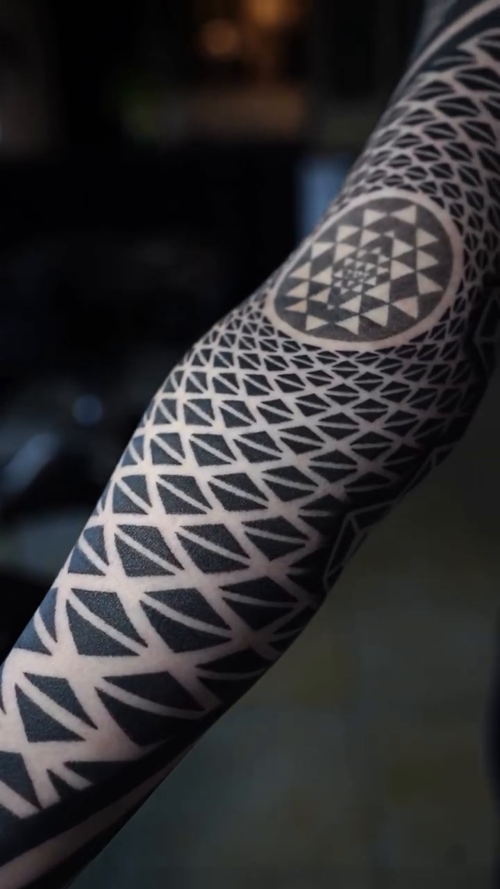 Tattoo by @justinryanxom — geometric, blackwork