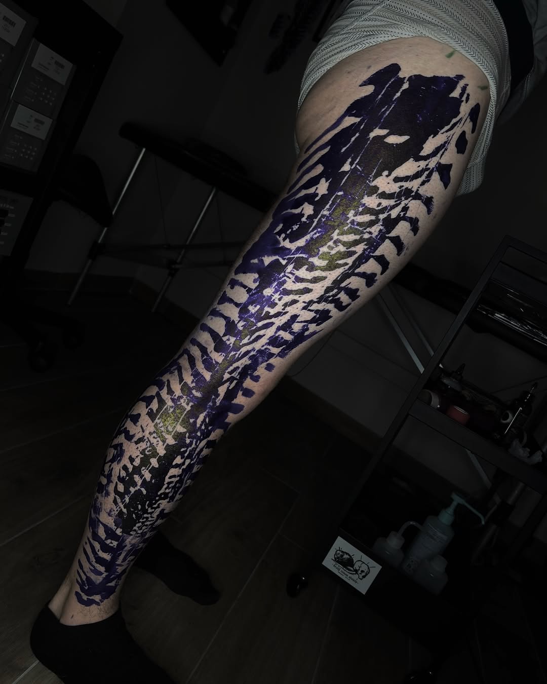 Tattoo by @axelj_ttt โ blackwork, trash_polka