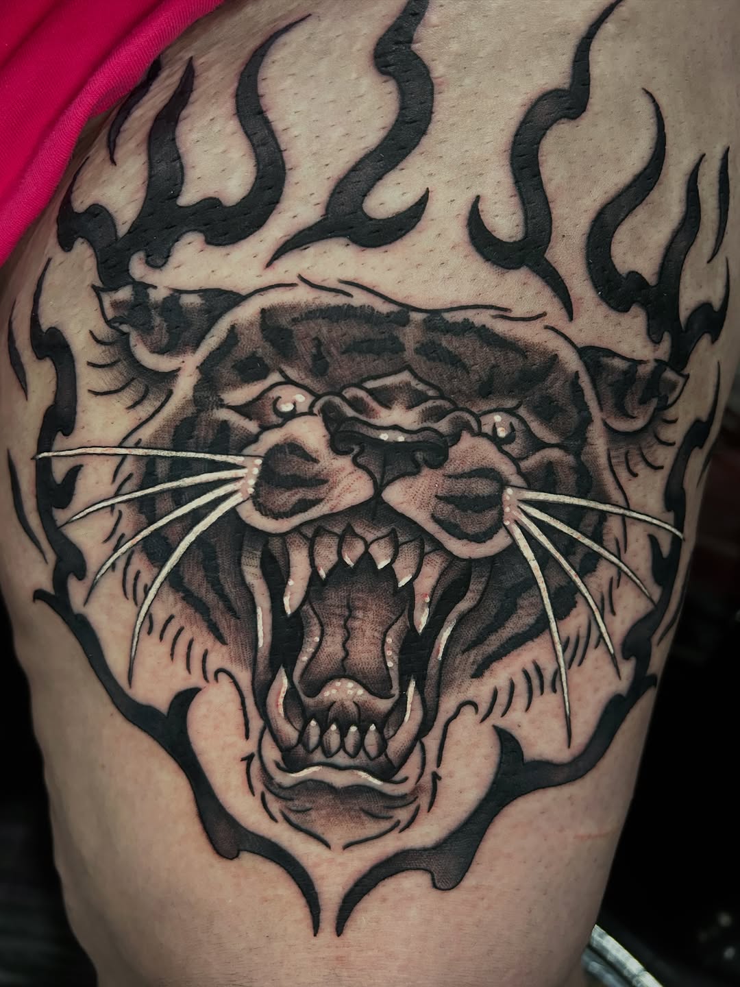 Tattoo by @skeletonkeytattoos — american_traditional, black_and_grey