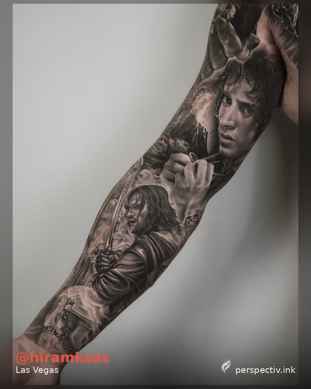 Tattoo by @perspectivink — realism, black_and_grey