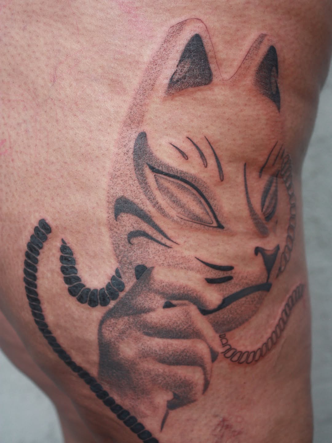 Tattoo by @smokesart — black_and_grey, japanese_irezumi