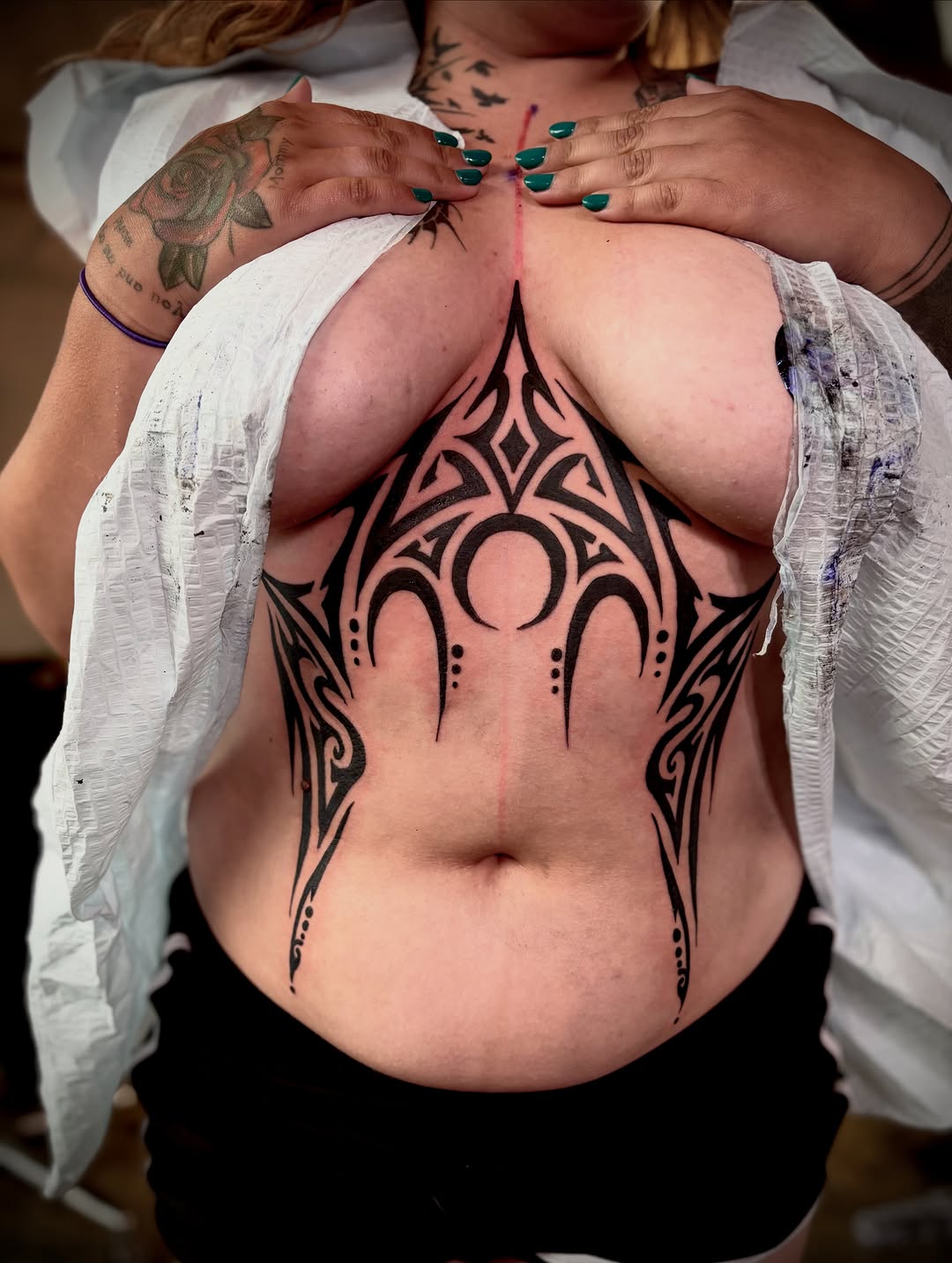 Tattoo by @regotattoos — tribal, blackwork