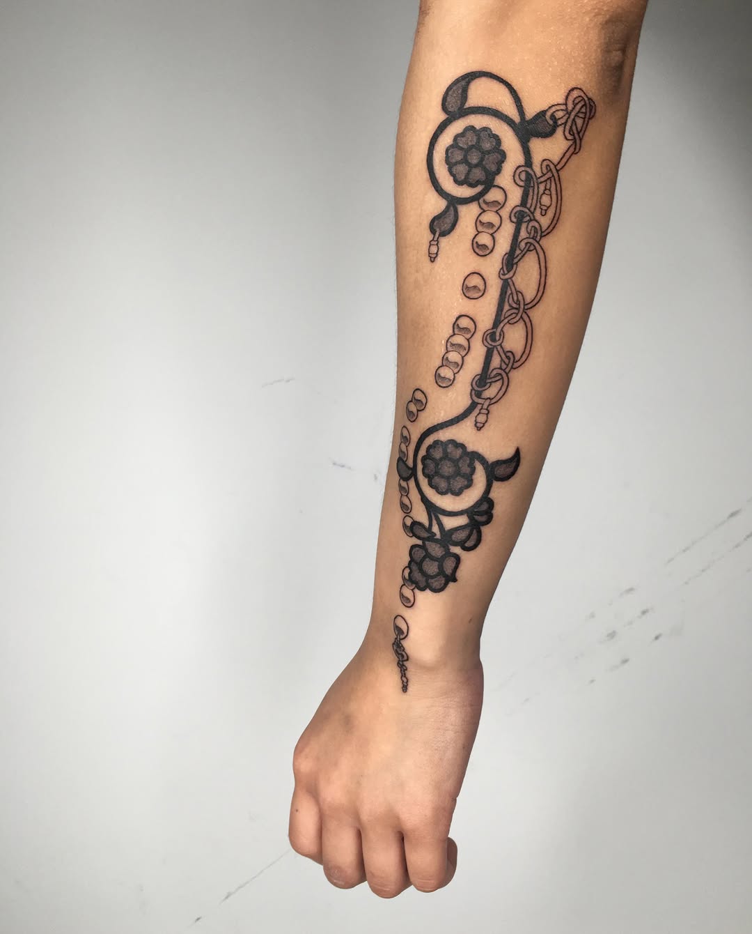 Tattoo by @consomm.able — ornamental, black_and_grey