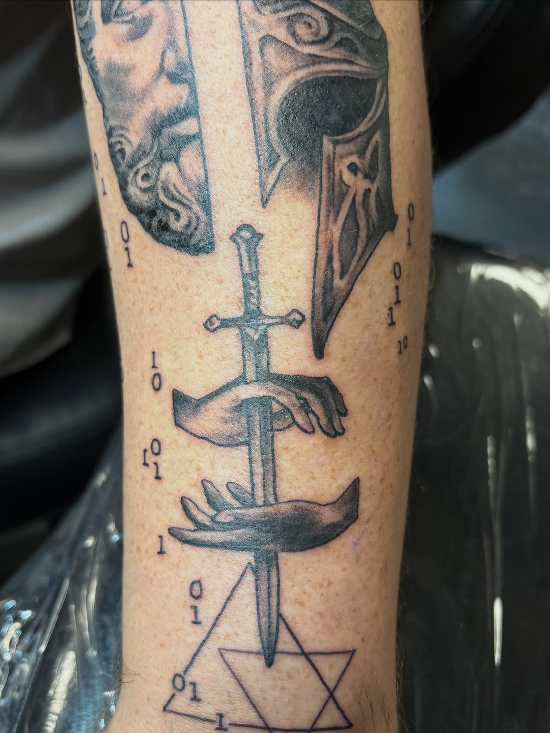 Tattoo by @zackloscar — black_and_grey, realism