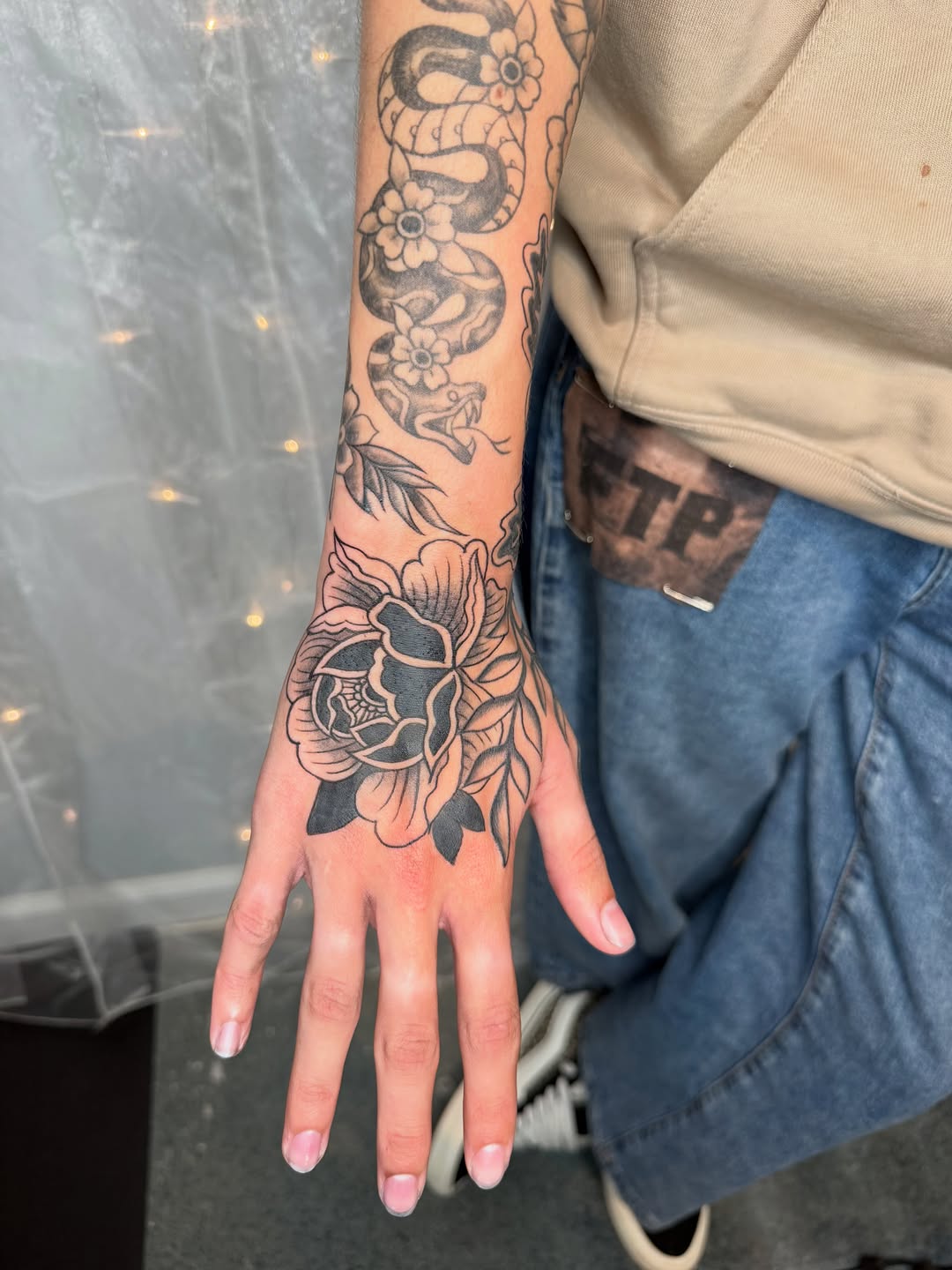 Tattoo by @promethearising — black_and_grey, neo_traditional