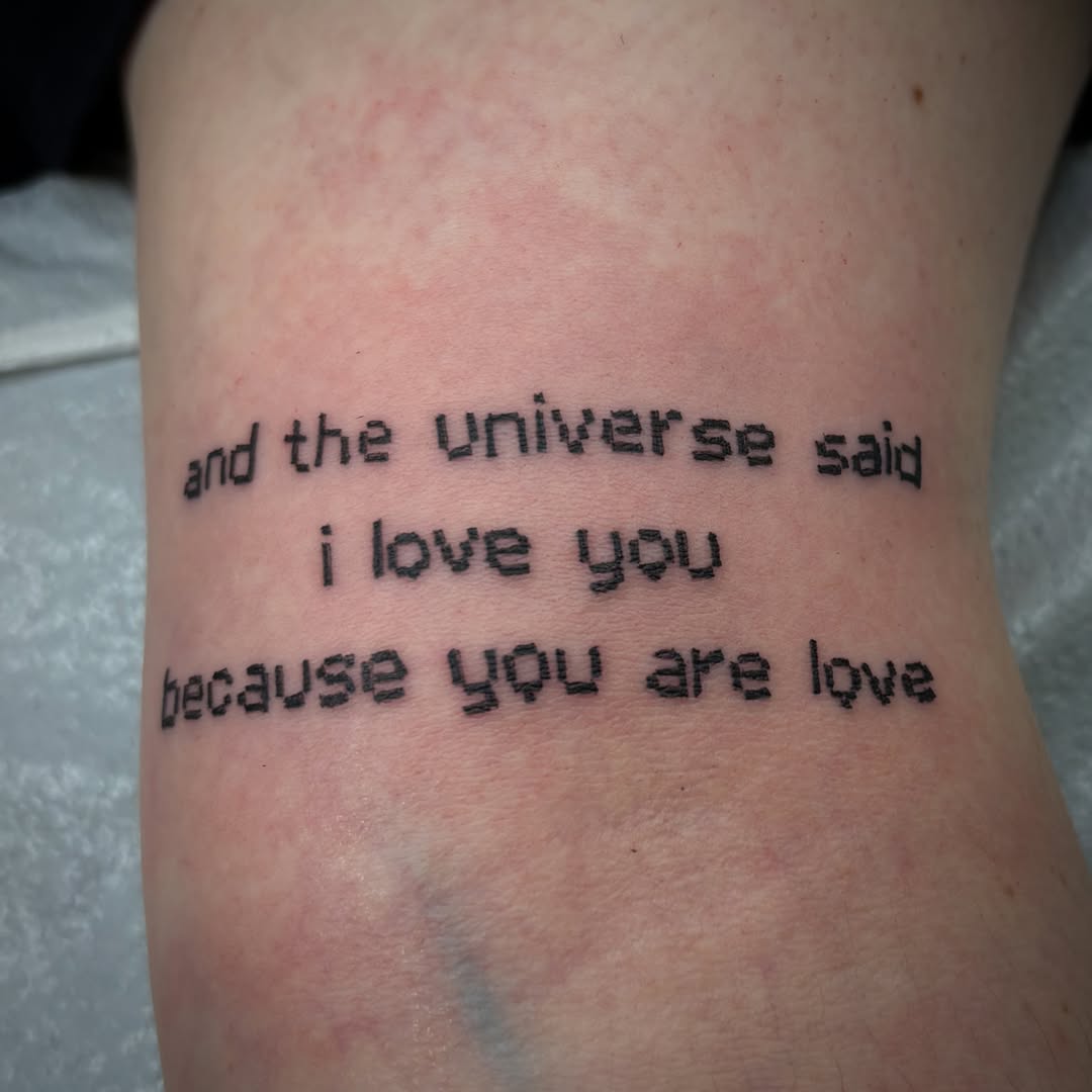 Tattoo by @aves_inks — lettering_script