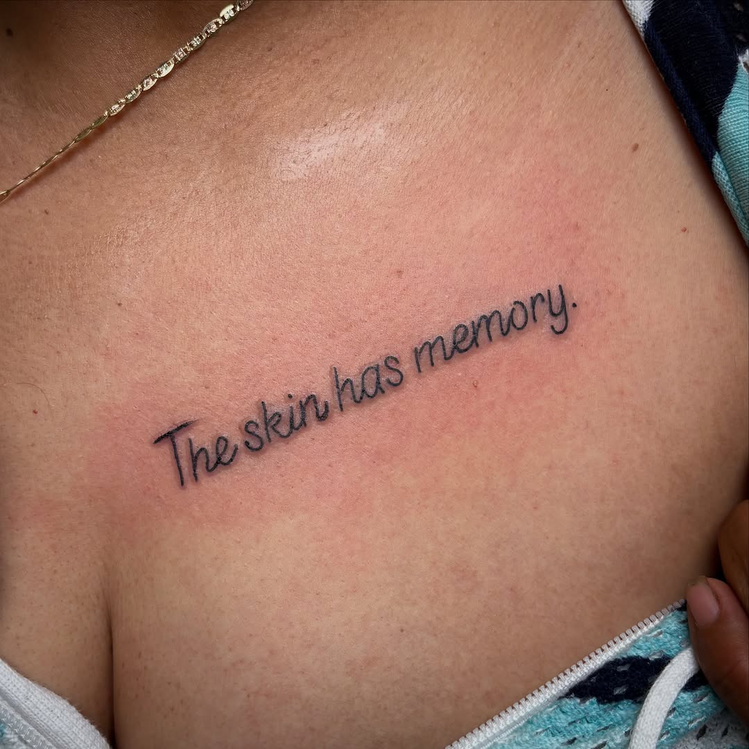 Tattoo by @aves_inks — lettering_script, fine_line