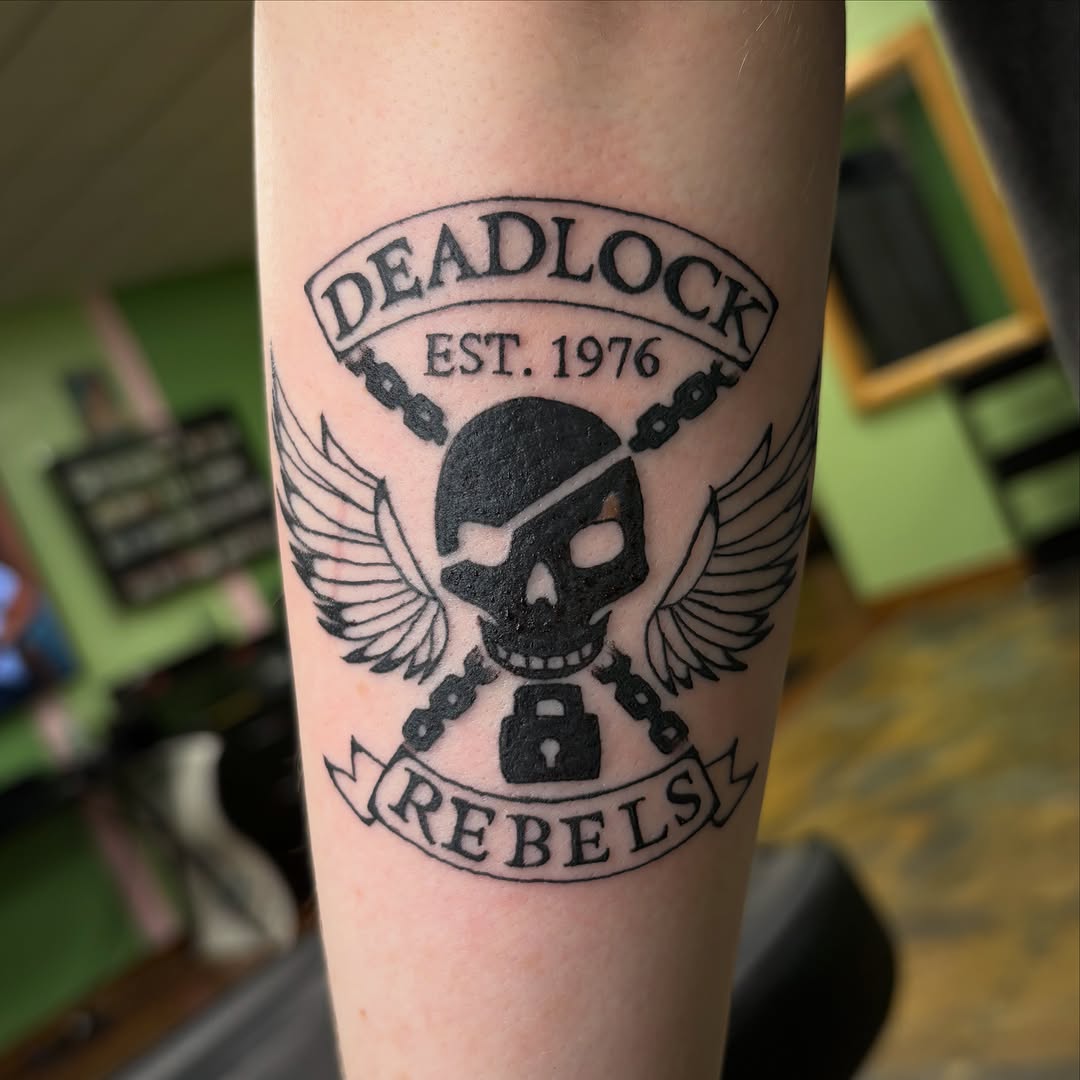 Tattoo by @aves_inks — blackwork, lettering_script