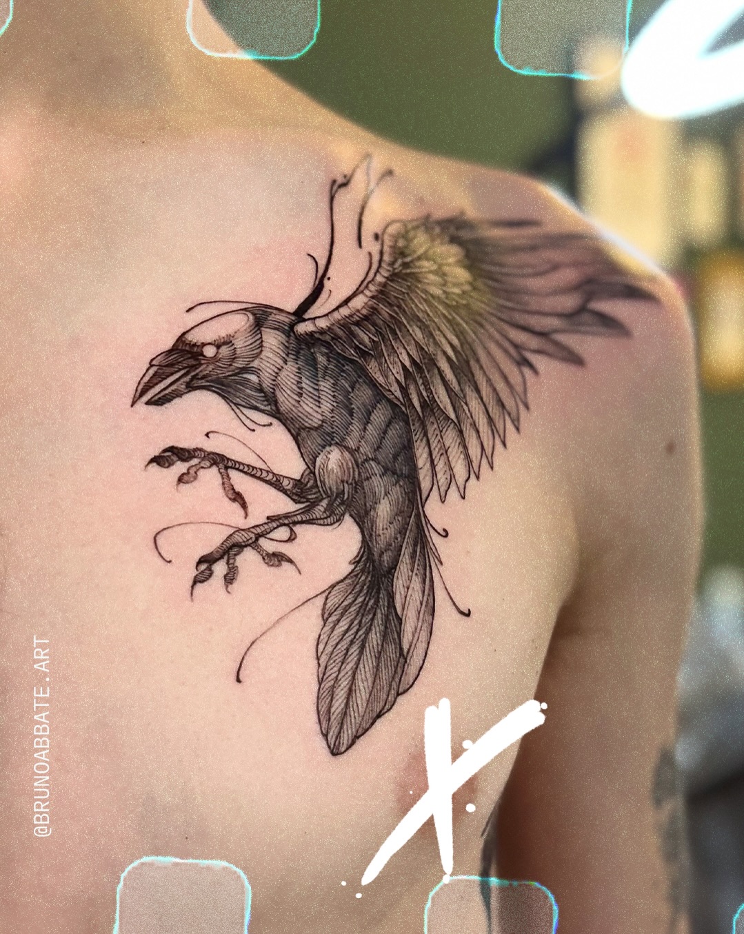 Tattoo by @brunoabbate.art — illustrative, black_and_grey