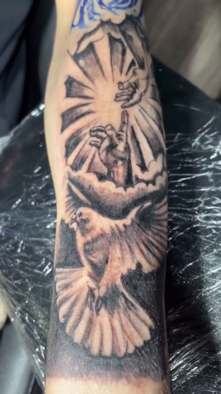 Tattoo by @dfineink — black_and_grey, realism