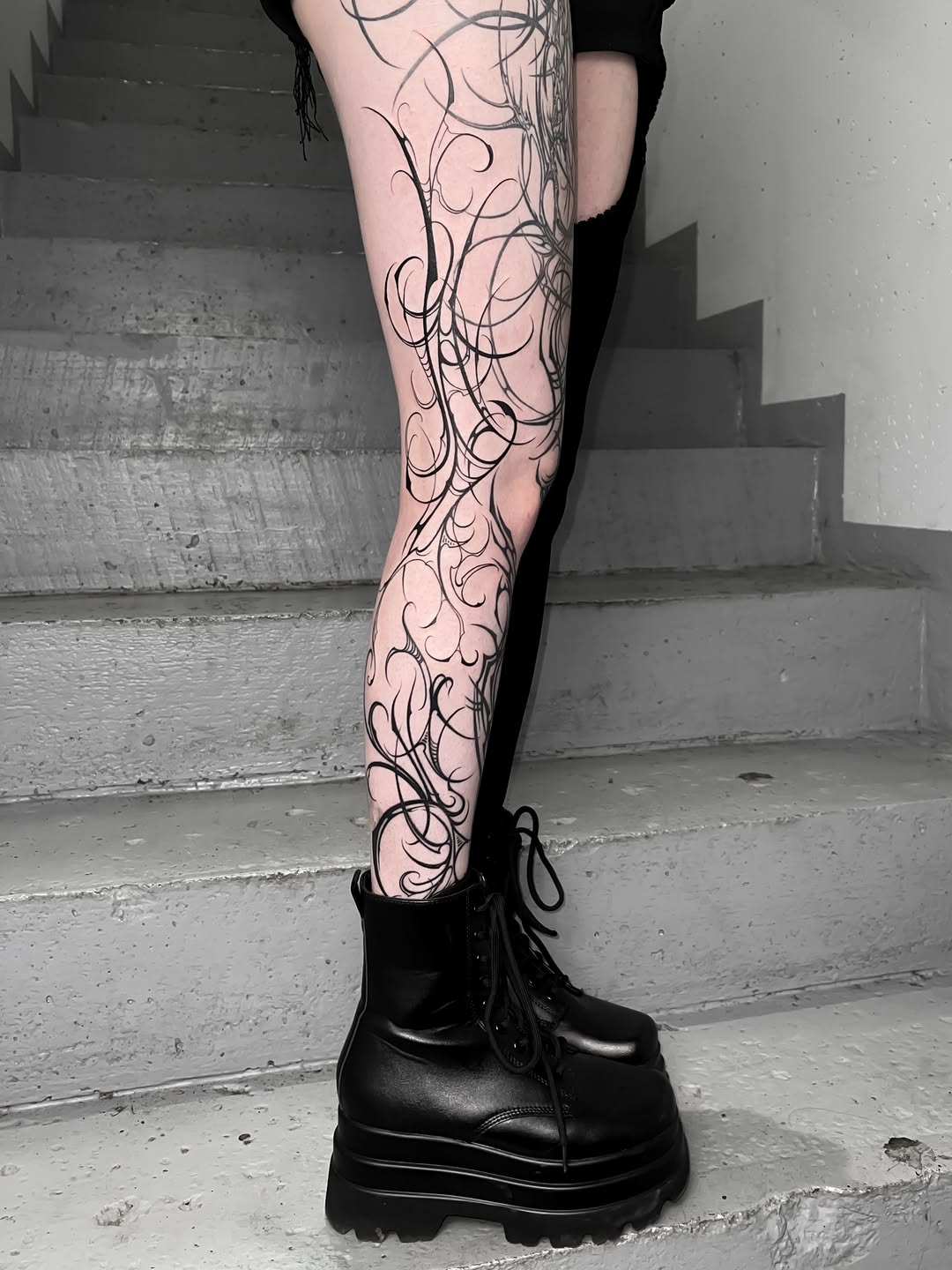 Tattoo by @kalambur.tattoo — blackwork, ornamental
