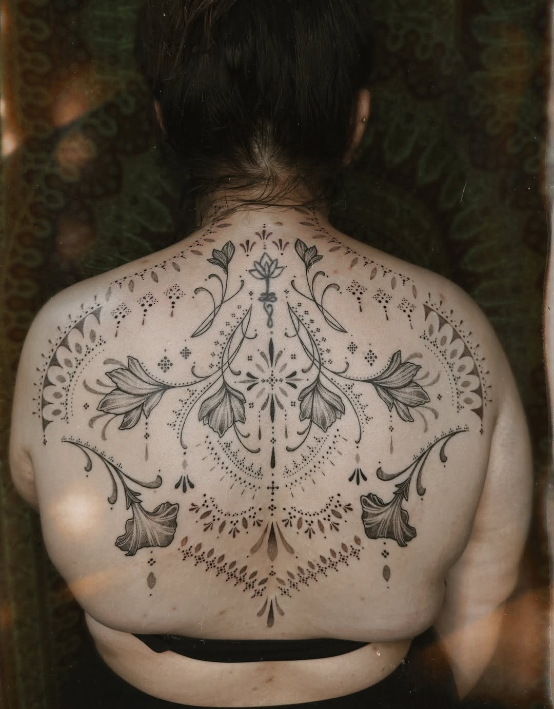 Tattoo by @mushrooomqueen β dotwork, ornamental