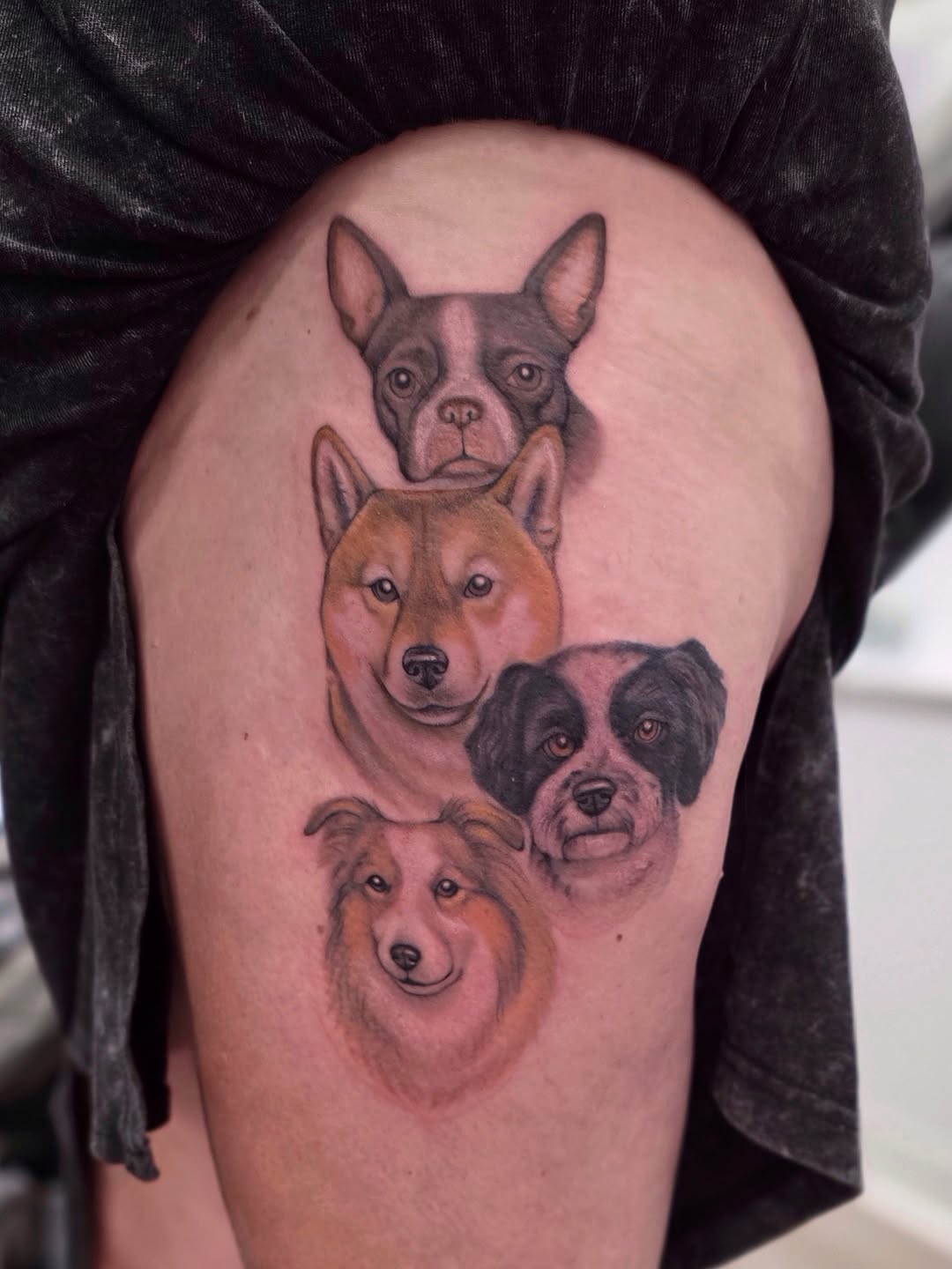Tattoo by @paige.nicole.tattoos — realism, black_and_grey