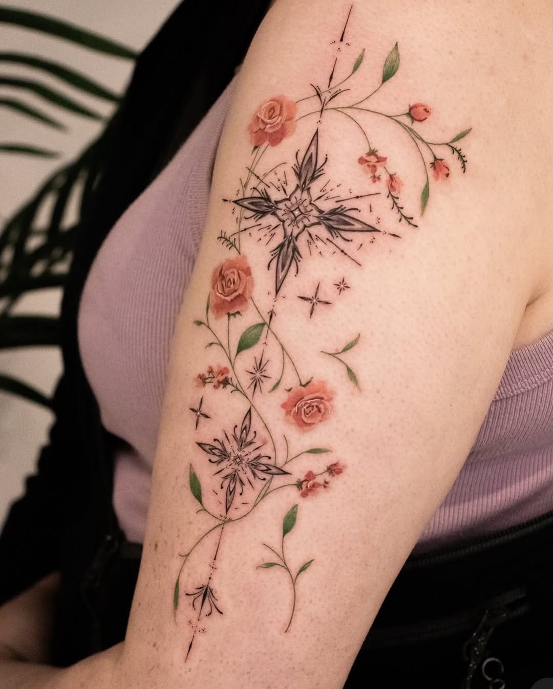 Tattoo by @sil_ornament โ fine_line, watercolor