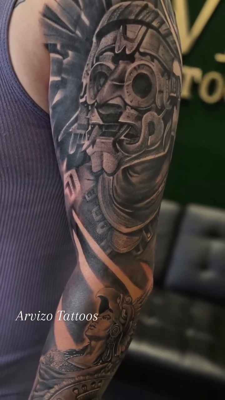 Tattoo by @arvizo_tattoos — black_and_grey, realism