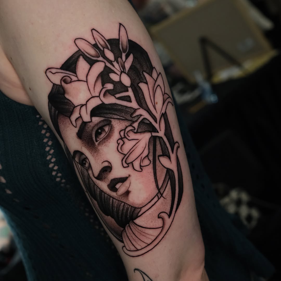 Tattoo by @coztic_tatt โ black_and_grey, realism
