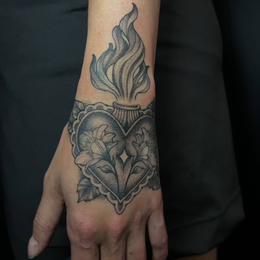 Tattoo by @autumnzilla — black_and_grey, ornamental