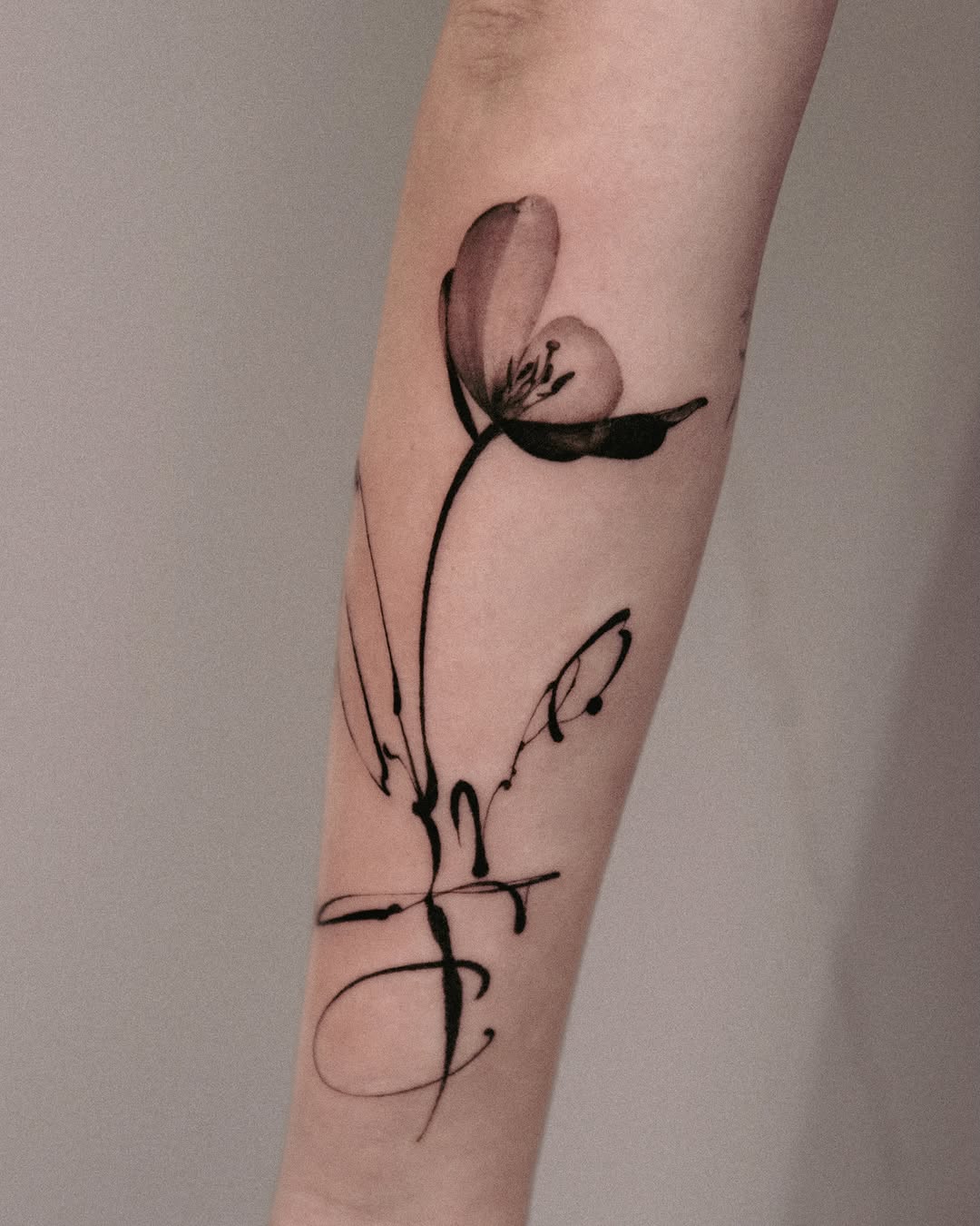 Tattoo by @theonly4zoy — fine_line, black_and_grey