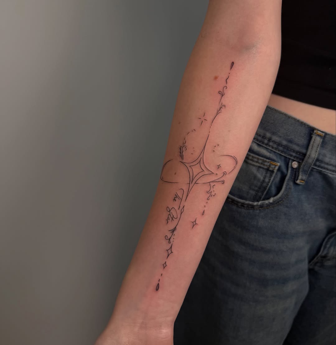 Tattoo by @islestattoos — fine_line, lettering_script