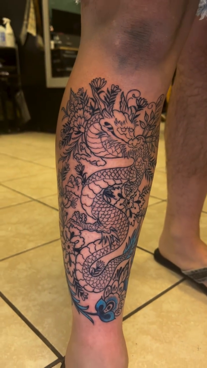 Tattoo by @artisanbodypiercingandtattoo — japanese_irezumi, black_and_grey