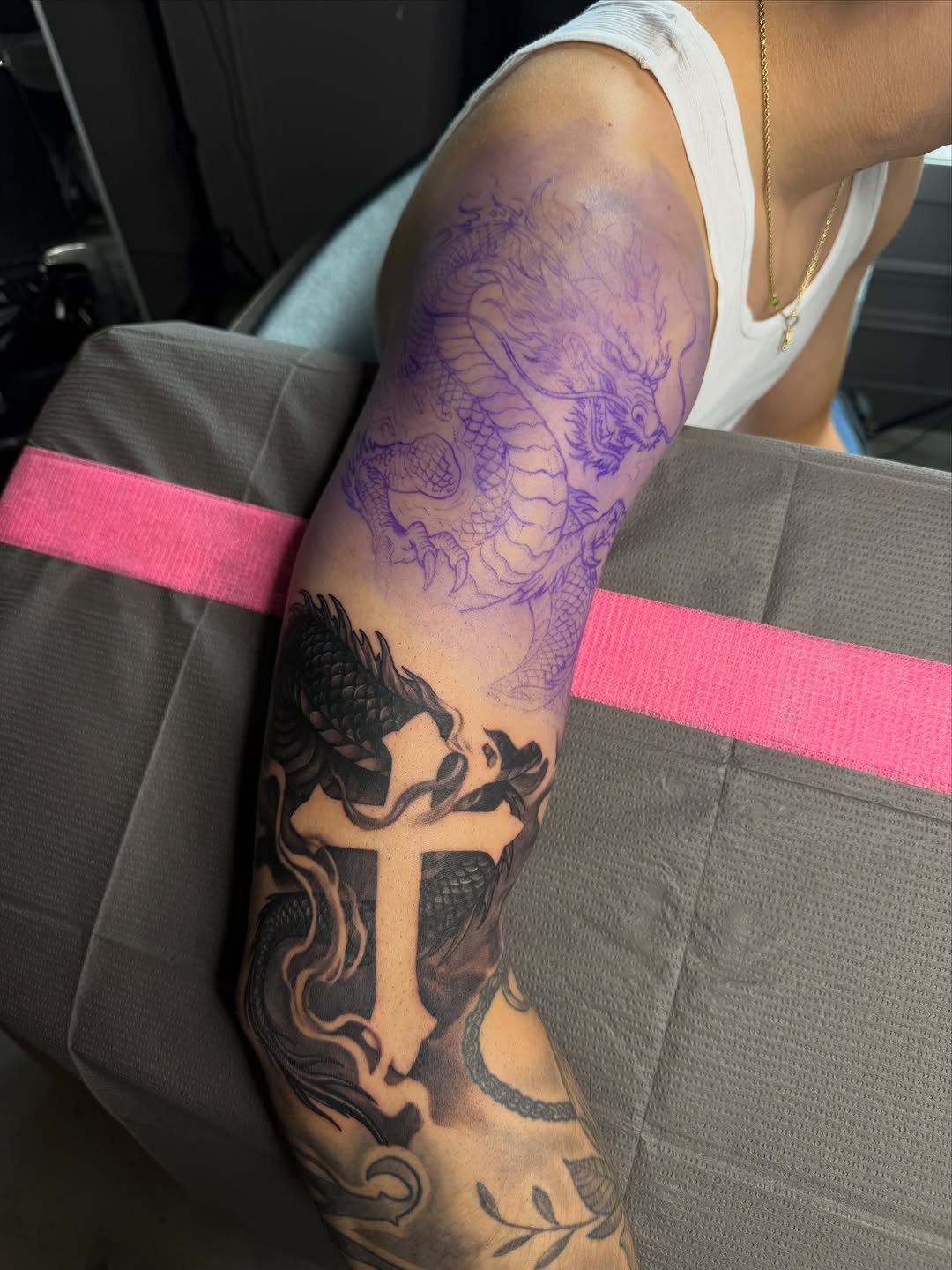 Tattoo by @badvibestattoos — japanese_irezumi, black_and_grey