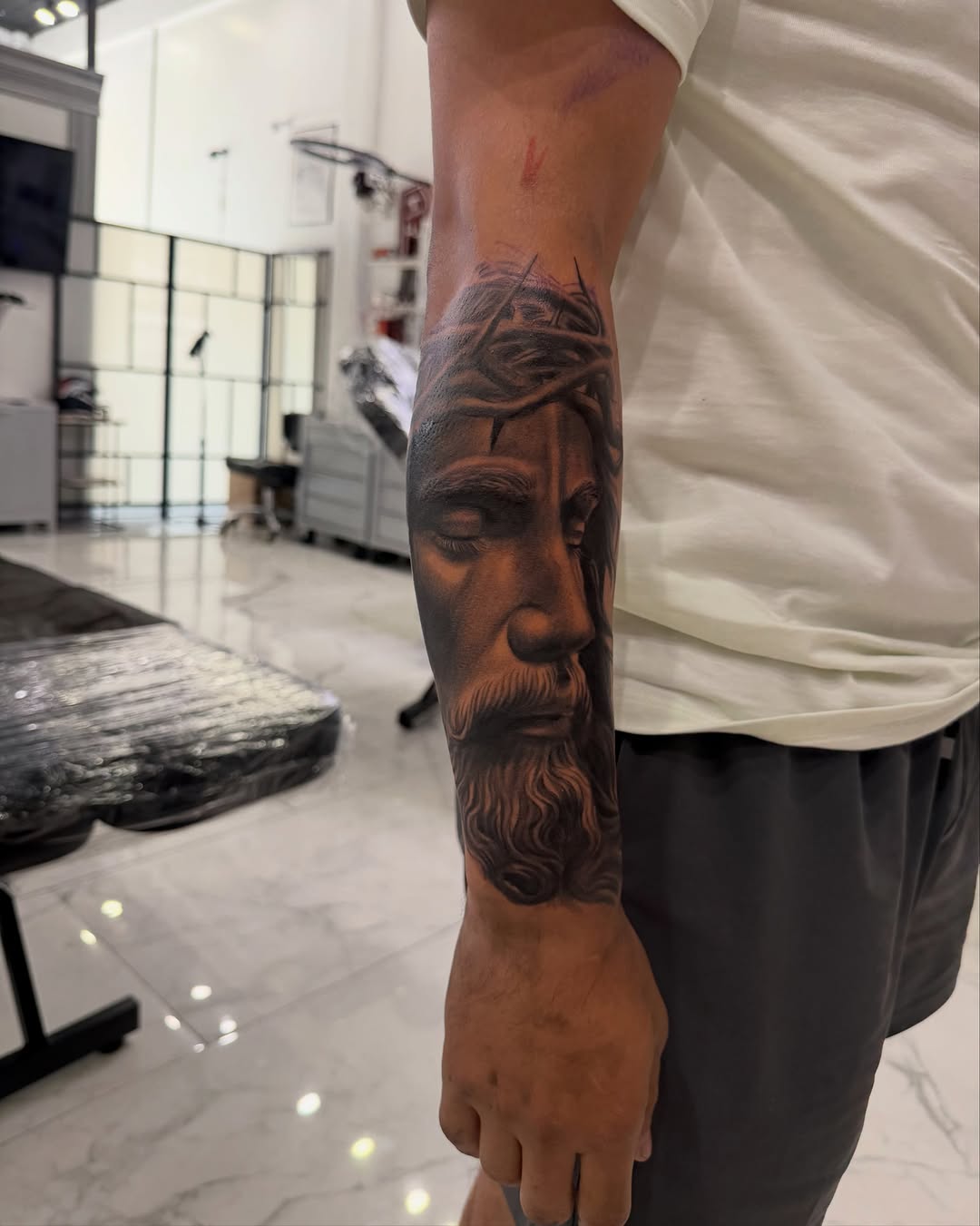 Tattoo by @inkedby.jf โ realism, black_and_grey