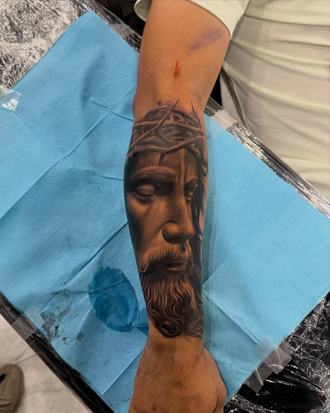 Tattoo by @inkedby.jf โ realism, black_and_grey