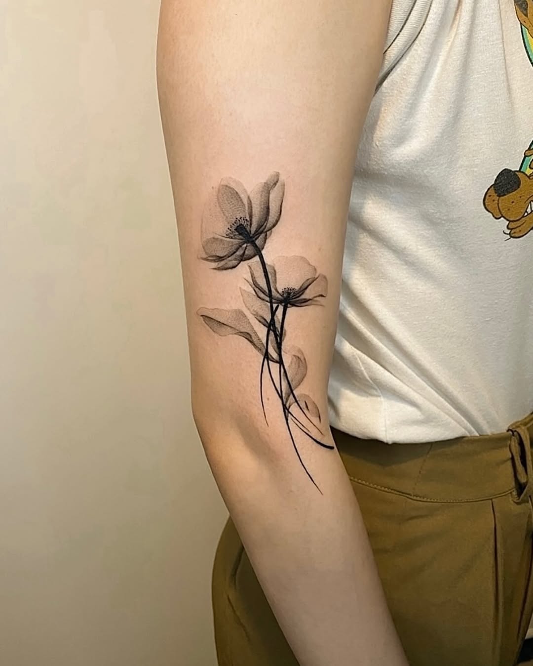 Tattoo by @tattooer_nick β fine_line, black_and_grey