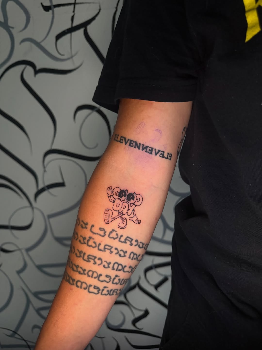 Tattoo by @jcharlescabral โ lettering_script, ignorant