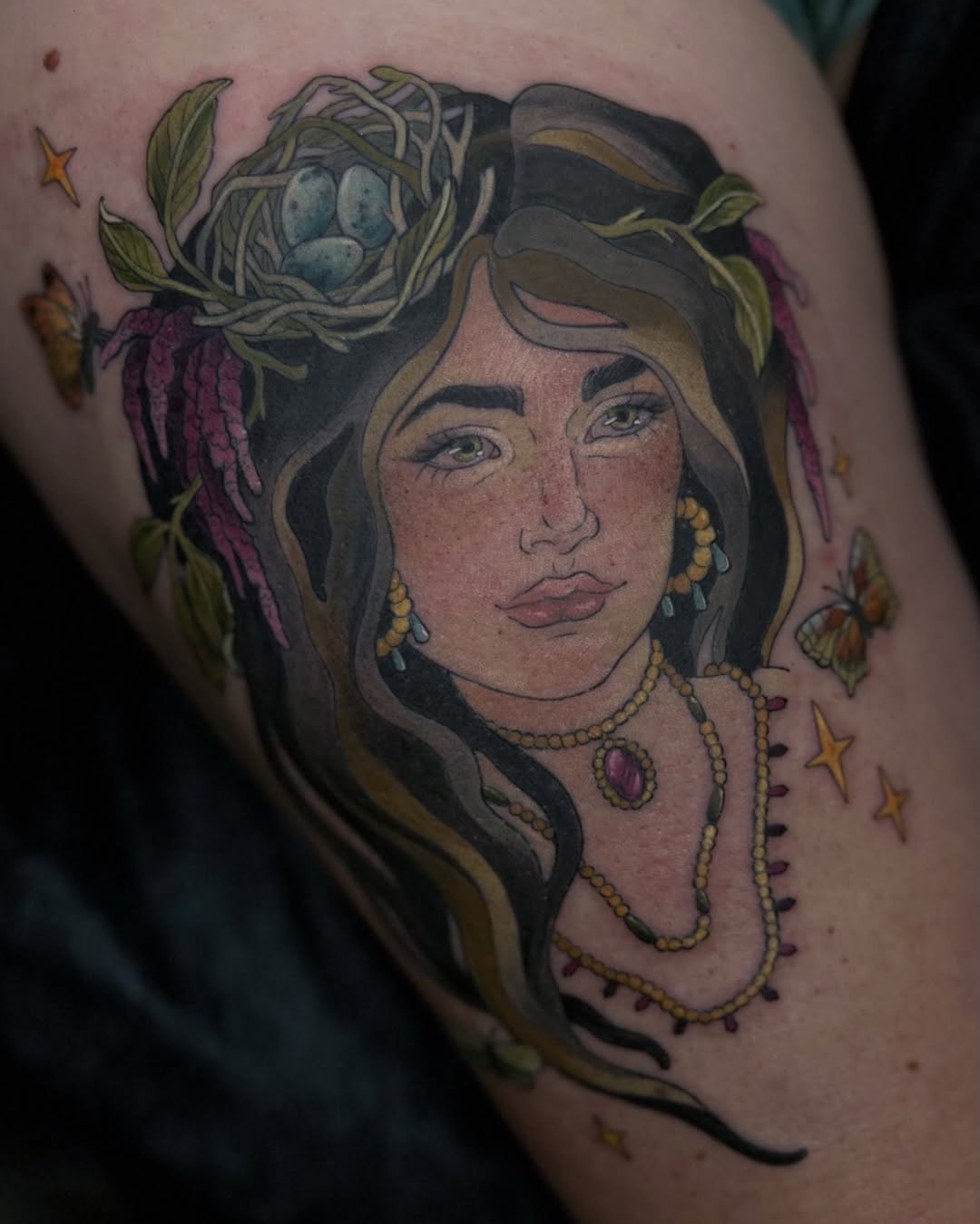 Tattoo by @moss.goblin — neo_traditional, illustrative