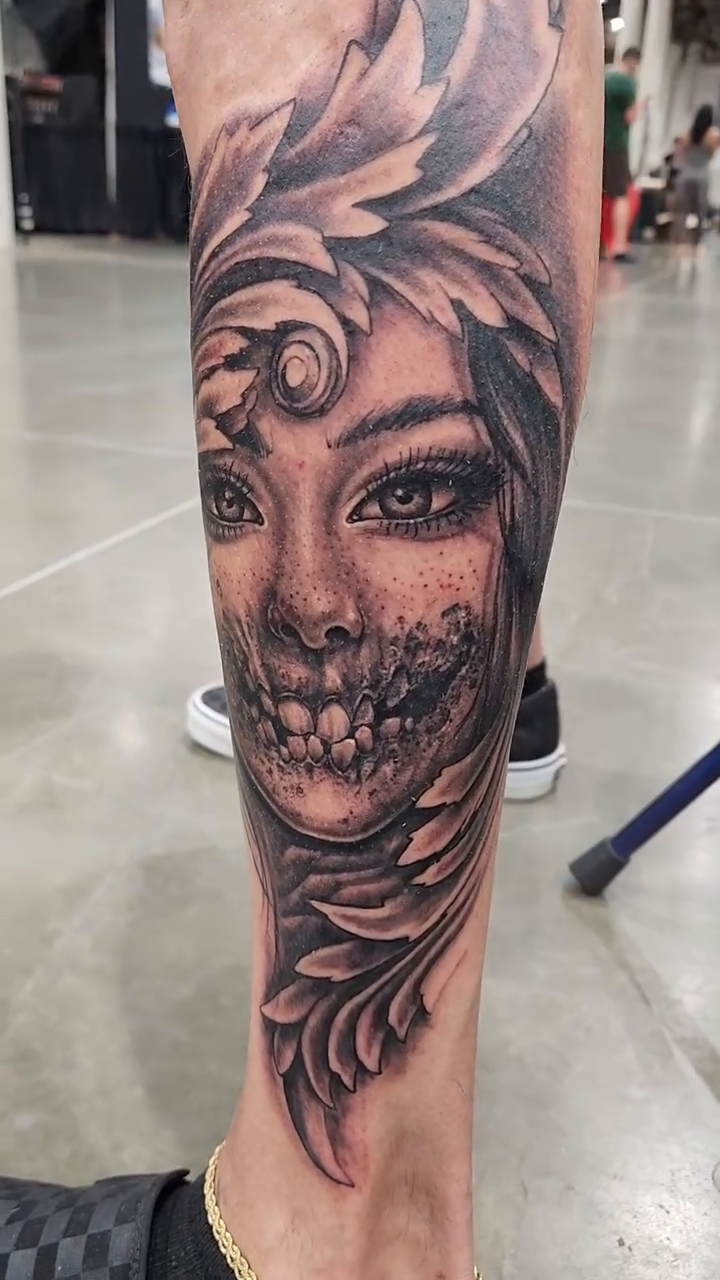 Tattoo by @moesarthouston — dark_realism, black_and_grey