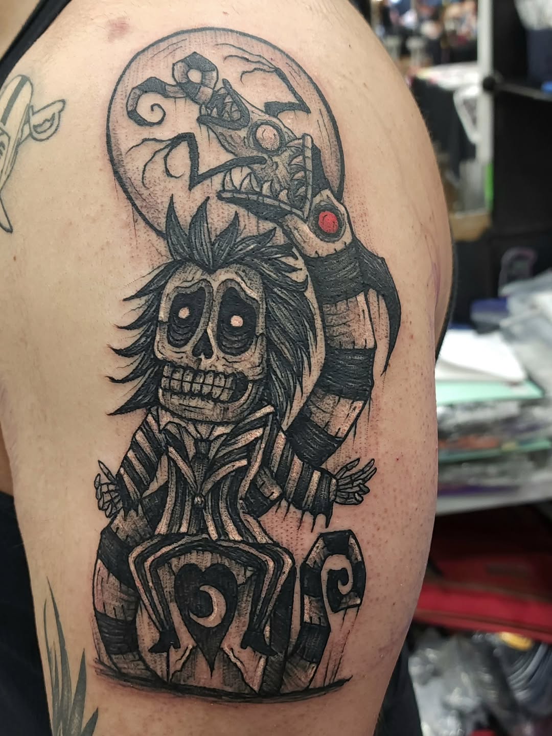Tattoo by @george_labrada — new_school, black_and_grey