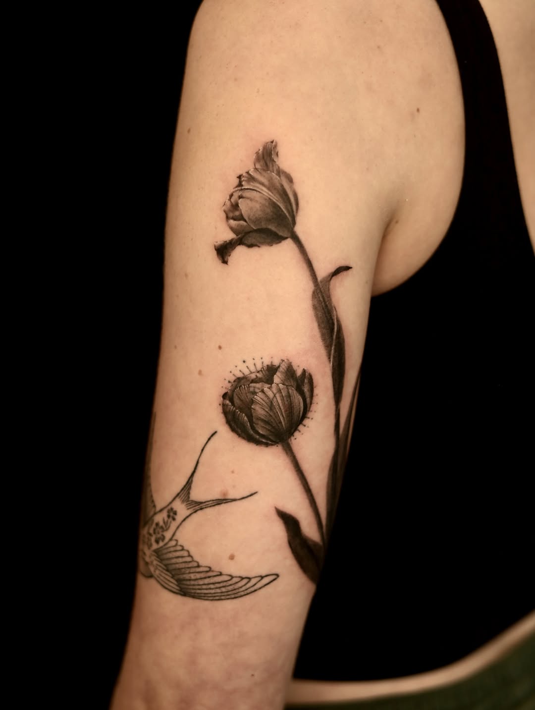 Tattoo by @kallo_tt — black_and_grey, realism