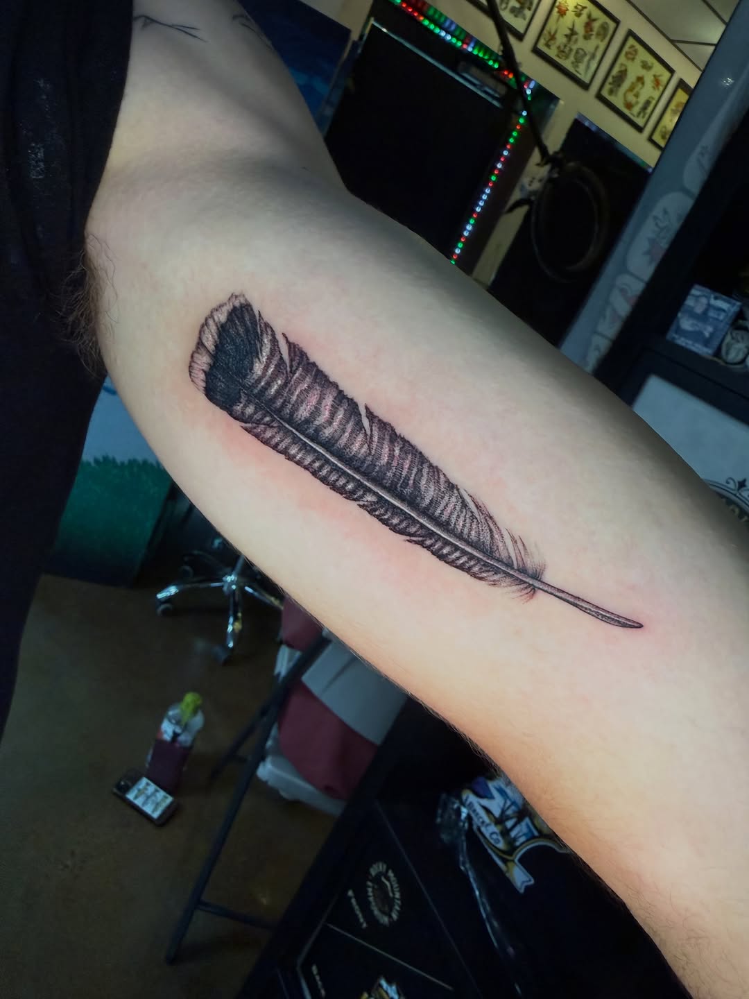 Tattoo by @rosie.tattoo — black_and_grey, realism